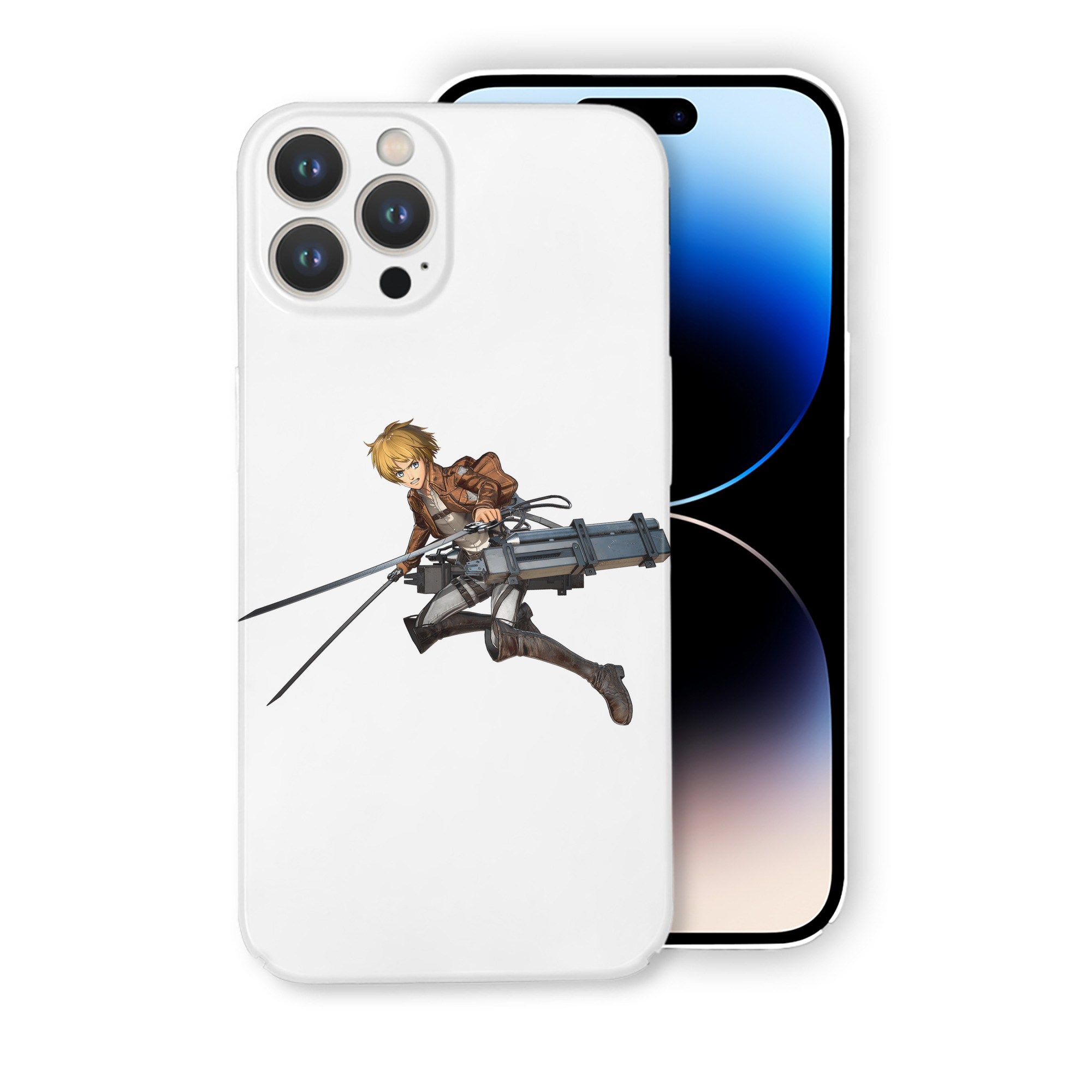 （画像用） 進撃の巨人 アルミン·アルレルト Attack on Titan Armin Arlert 【iPhone 14シリーズ対応】ハードケース